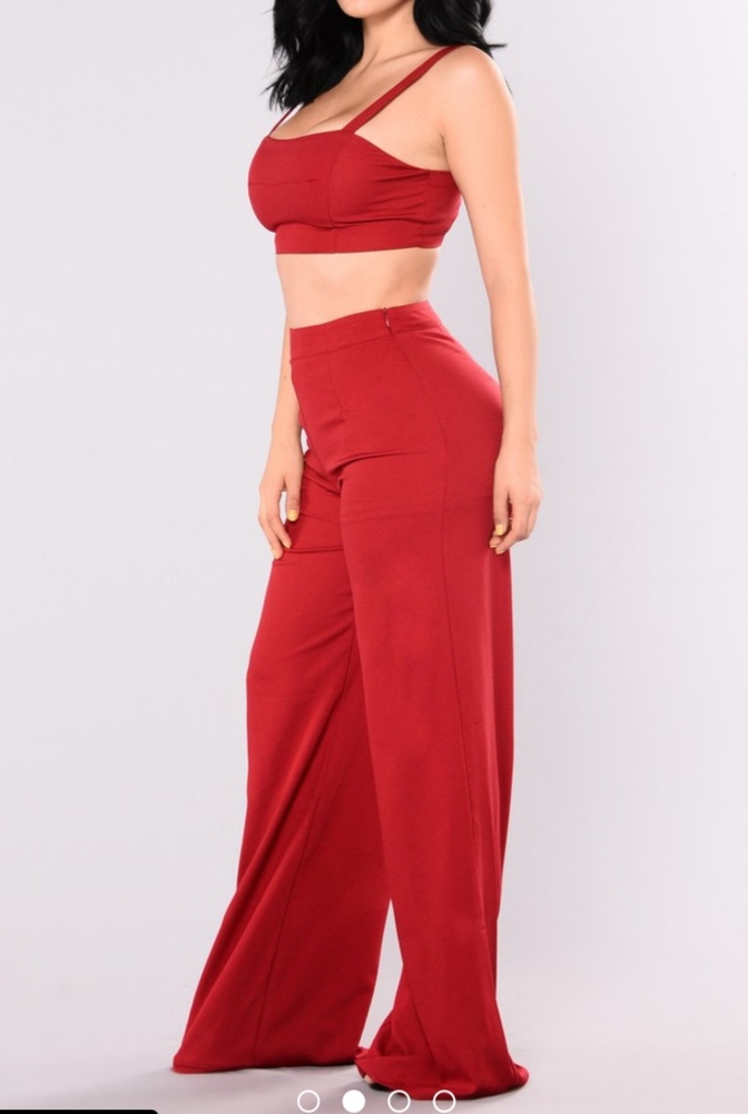Sexy red 2 piece set fashion nova